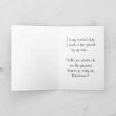 Zult u mijn Bridesman zijn? Bridesman verzoek (Binnen)