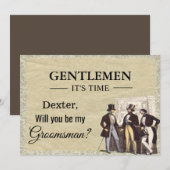 Zult u mijn bruidsjonker verzoekkaart zijn? kaart (Voorkant / Achterkant)