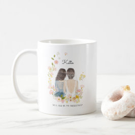 Zult u mijn bruidsmeisje/getuige voorstel zijn koffiemok