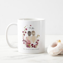 Zult u mijn bruidsmeisje/getuige voorstel zijn koffiemok