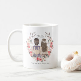 Zult u mijn bruidsmeisje/getuige voorstel zijn koffiemok