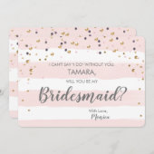 Zult u mijn bruidsmeisje kaart zijn (Voorkant / Achterkant)