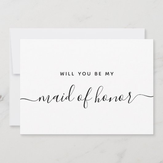 Zult U Mijn Bruidsmeisje Willen Zijn Bruiloft Uitn Kaart (Voorkant)
