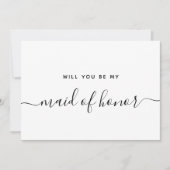 Zult U Mijn Bruidsmeisje Willen Zijn Bruiloft Voor Kaart (Voorkant)