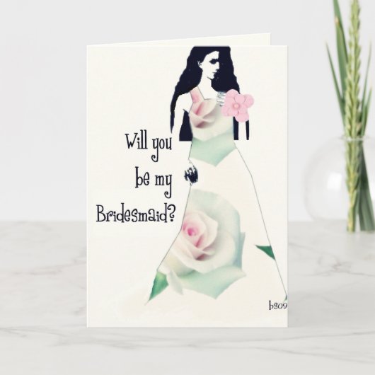 zult u mijn bruidsmeisje zijn? (Voorkant)