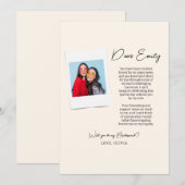 Zult u mijn bruidsmeisje zijn, Bruidsmeisje Fotoca Kaart (Voorkant / Achterkant)