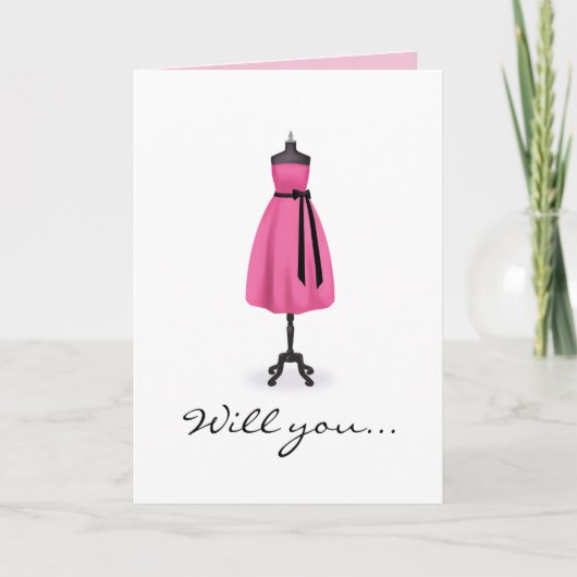 Zult u Mijn Bruidsmeisje zijn? (De Kaart van de (Voorkant)