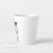 Zult u mijn bruidsmeisje zijn? latte mok (Voorkant)