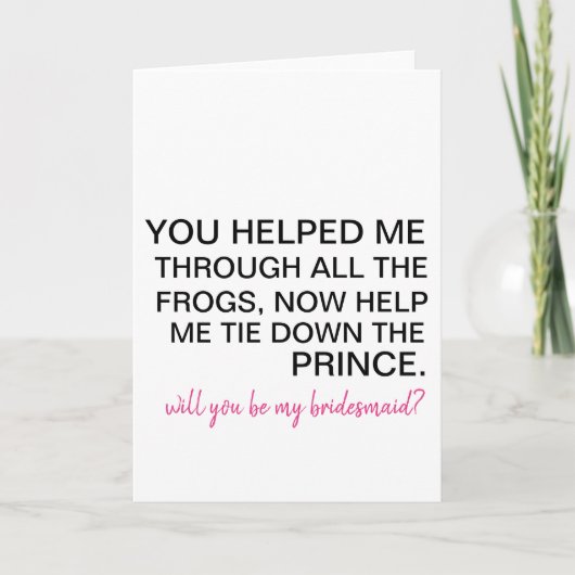 zult u mijn de kaarthuwelijk van het (Voorkant)