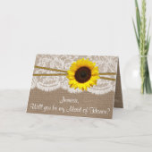 Zult u Mijn Eerste bruidsmeisje zijn? Rustieke (Voorkant)