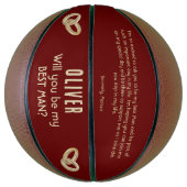 Zult u mijn getuige zijn Aangepaste naam Basketbal (Verticaal)