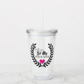 ZULT U MIJN GETUIGE ZIJN ACRYLICEN BOKAAL ACRYL DRINKBEKER (Voorkant)