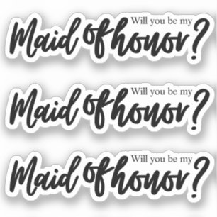 Zult u mijn getuige zijn handgeschreven sticker