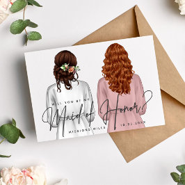 Zult u mijn getuige zijn? Meisjes in badjassen V2  Kaart