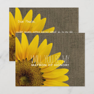 Zult u mijn getuige zijn op mijn rustieke bruiloft kaart