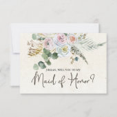 Zult u mijn getuige zijn Pastel Boho Neutraal (Voorkant)
