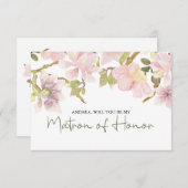 Zult u mijn getuige zijn Roze Blozend Magnolia (Voorkant / Achterkant)