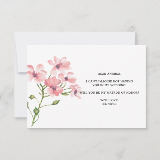 Zult u mijn getuige zijn Roze Rozen (Achterkant)