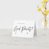 Zult u Mijn Gift van het Voorstel van Peetouders Kaart (Gele Bloem)