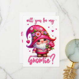 Zult u mijn Gnomie zijn - Valentijnskaart Bedankkaart