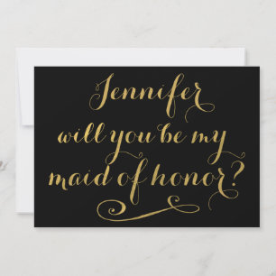 Zult u Mijn Gouden Kalligrafie van het Eerste Kaart