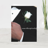 Zult u mijn Groomsman Wenskaart van de Smoking (Achterkant)