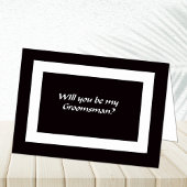 Zult u Mijn Groomsmen zijn? Kaart
