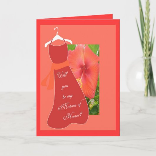 Zult u mijn Matron van Eer zijn? (Voorkant)