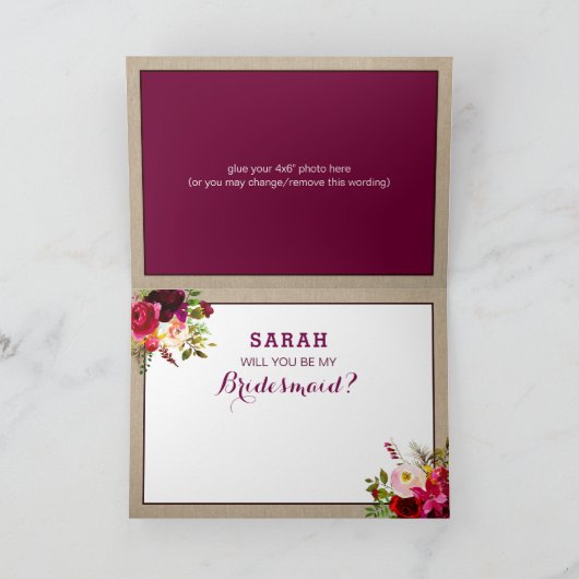 Zult u mijn Matron van het Bruidsmeisje van eer (Binnen)