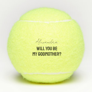 Zult U Mijn Peetmoeder Peetouder Voorstel Sport Tennisballen