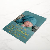 Zult U Mijn Peetmoeder Zijn Lief Persoonlijk Foto Folie Feestdagenkaart (Gedraaid)