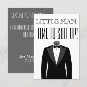 Zult U Mijn Ringdrager Zijn Aanzoek Uitnodiging