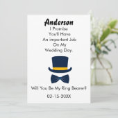 Zult u mijn ringdrager zijn klassieke stijlI Kaart (Staand voorkant)