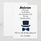 Zult u mijn ringdrager zijn klassieke stijlI Kaart (Voorkant / Achterkant)