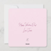 Zult U Mijn Valentijn Zijn? Aanpasbare Platte Kaar Feestdagenkaart (Achterkant)