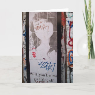 Zult u mijn vriendin zijn? kaart