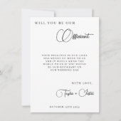 Zult u onze bruiloft ambtenaar voorstel eenvoudig (Voorkant)