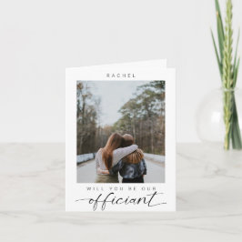 Zult u onze ceremoniemeester zijn Minimaal foto mo