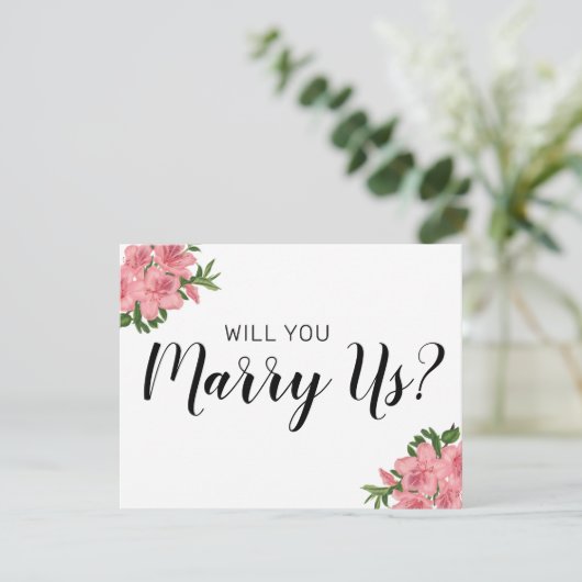 Zult u onze ceremoniemeester zijn | Trouwen met on Kaart (Staand voorkant)