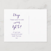 Zult u onze matron van eer sterrenhemel bruiloft aankondigingskaart (Achterkant)