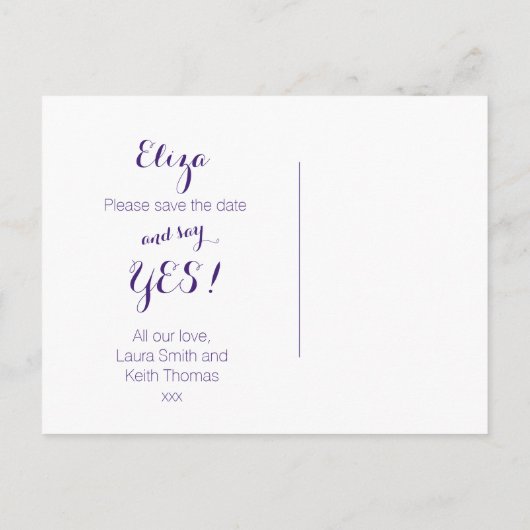 Zult u onze matron van eer sterrenhemel bruiloft aankondigingskaart (Achterkant)