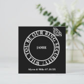 Zult u onze ringbeveiliging / dragervoorstel zijn kaart (Staand voorkant)