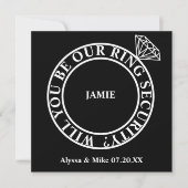 Zult u onze ringbeveiliging / dragervoorstel zijn kaart (Voorkant)