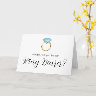 Zult U Onze Ringdrager Zijn Blauwe Diamanten Ring Kaart