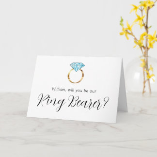 Zult U Onze Ringdrager Zijn Blauwe Diamanten Ring Kaart
