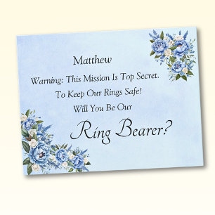 Zult u onze ringdrager zijn?  Blauwe Peony Kaart