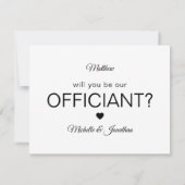 Zult u onze trouwambtenaar zijn | Trouwen Doe Ons Kaart (Achterkant)