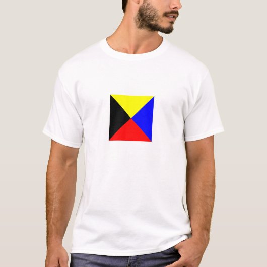 Zulu Flag lichtgekleurd Shirt (Voorkant)