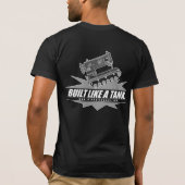 Zulu - Gebouwd als een tank! T-shirt (Achterkant)