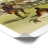 Zulu Hunting Dance, vlakbij het Engooi-gebergte, p Poster (Hoek)